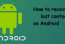 How to Recover Lost contacts